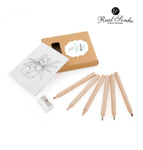 LÁPIS DE COR COM BLOCO LC-006