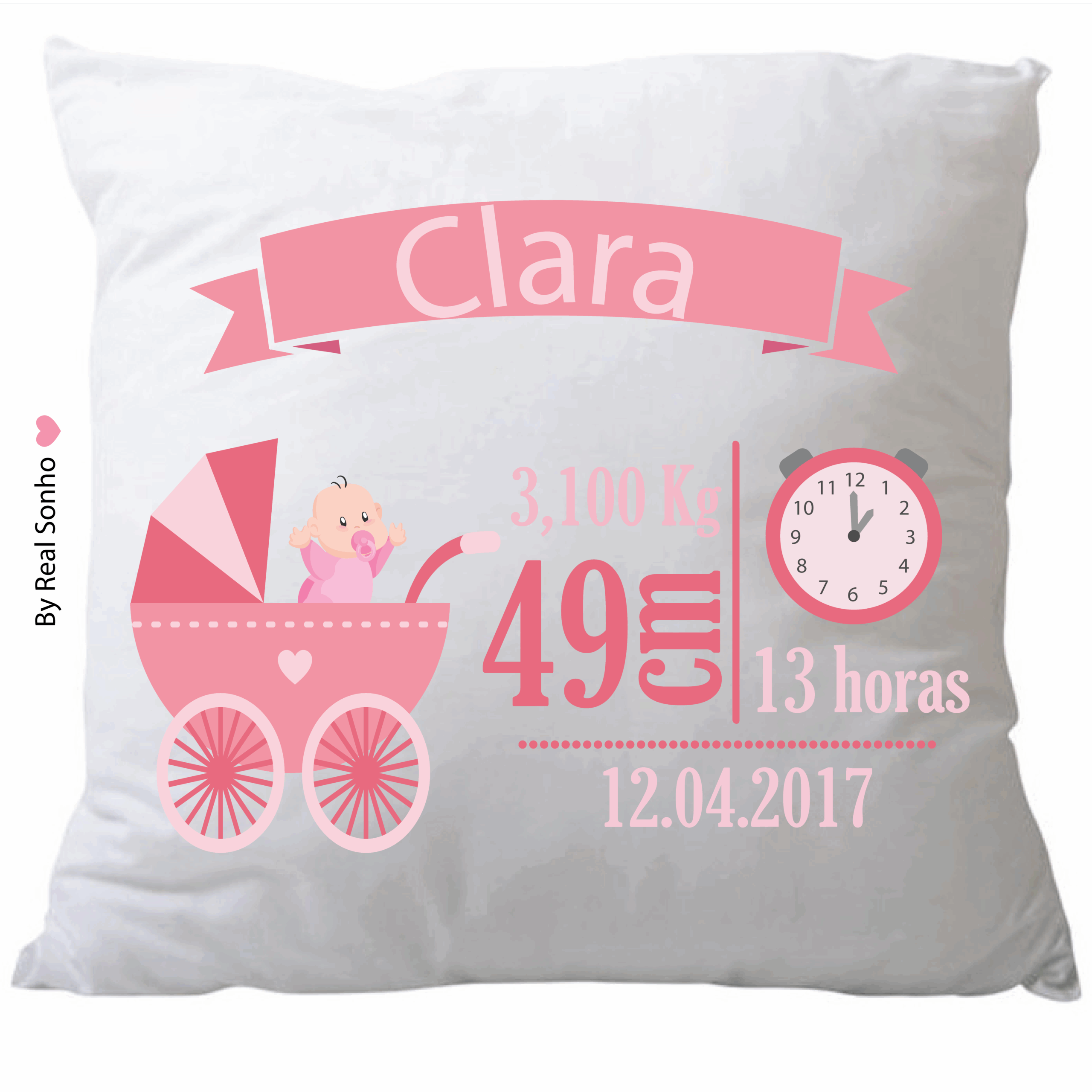 ALMOFADA NASCIMENTO  I  bebé menina