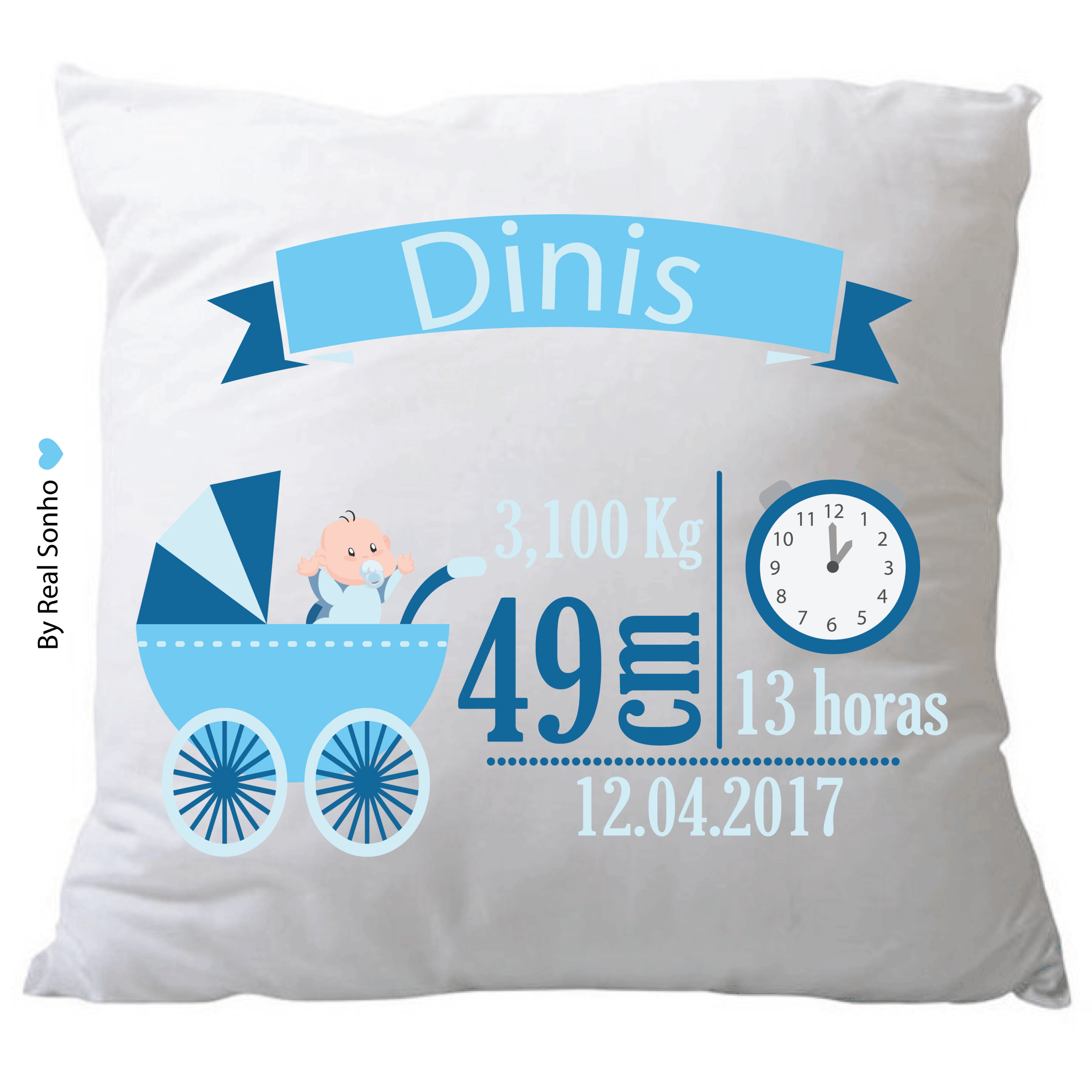 ALMOFADA NASCIMENTO  I  bebé menino