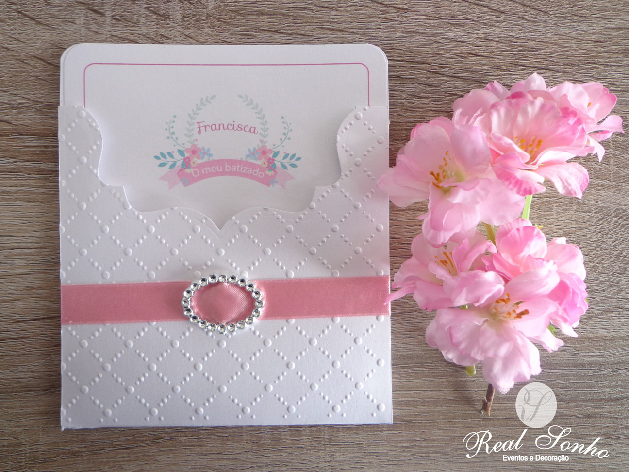 Convite de Batizado Princesa I BT-C001 (menina)