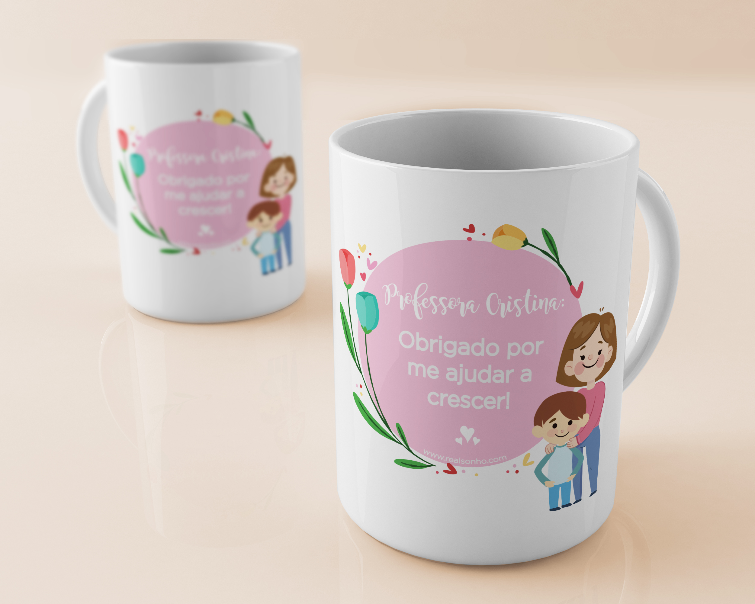 Caneca personalizada I Professora (menino)