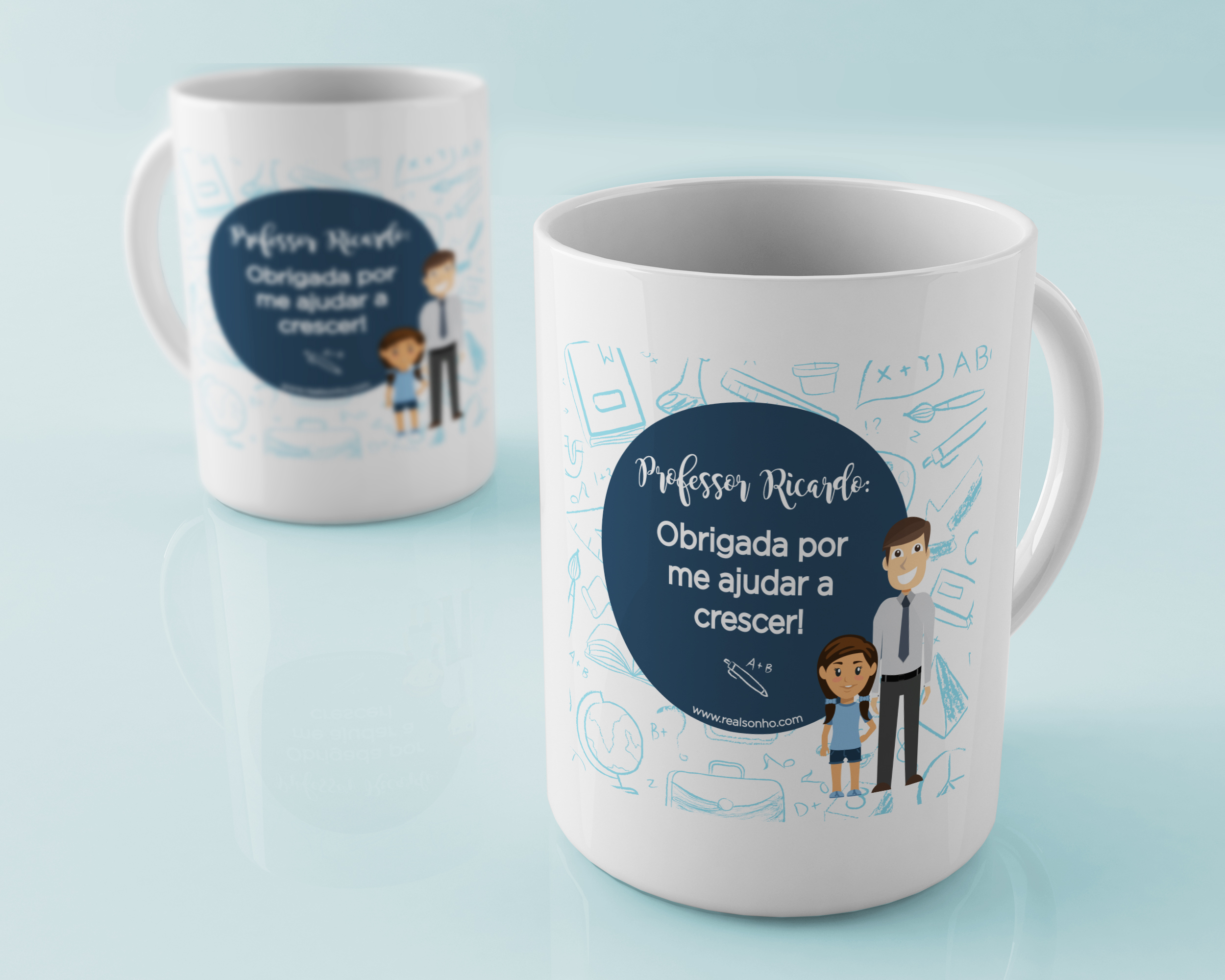 Caneca personalizada I Professor (menina)