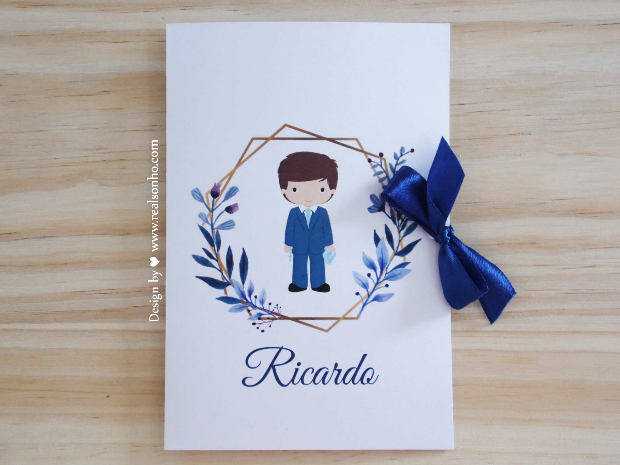 Convite de Comunhão (menino) CM-C023