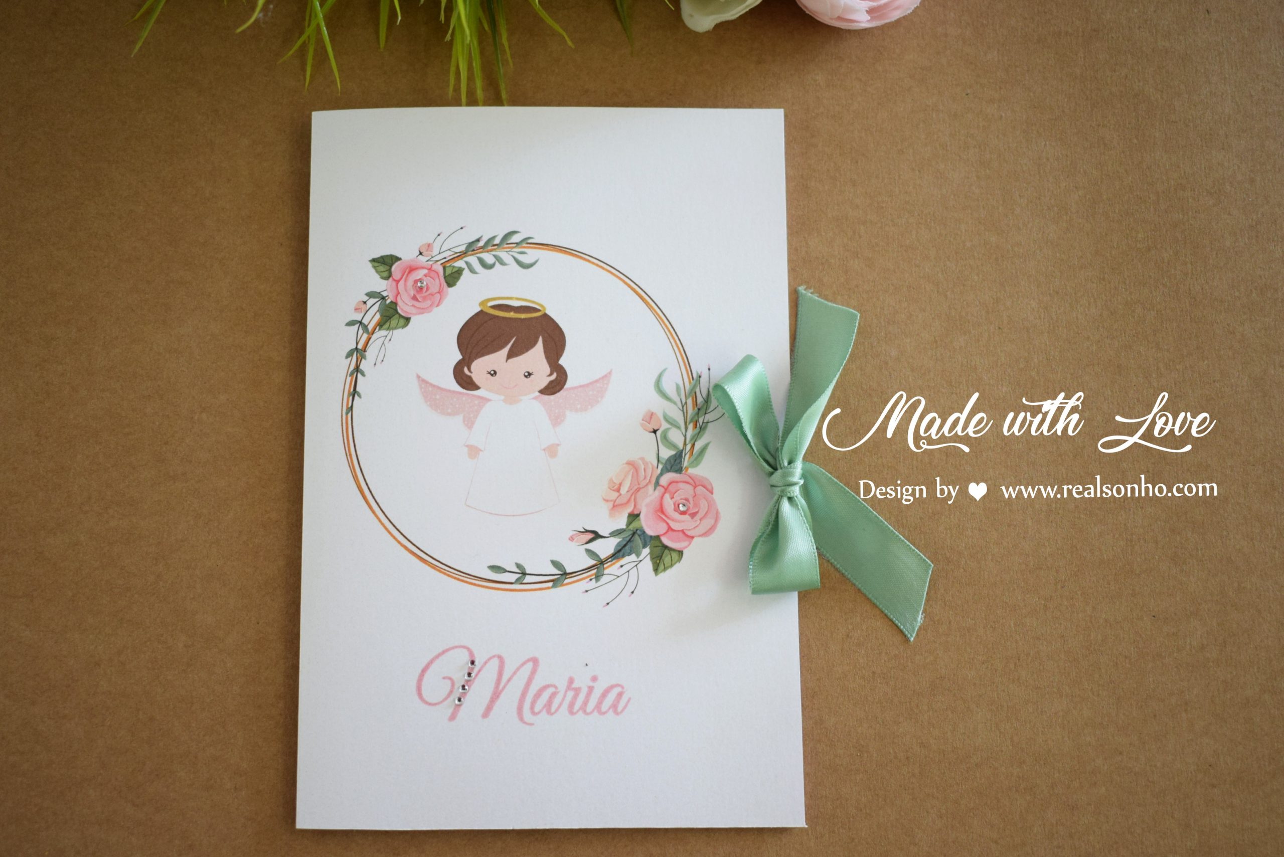 Convite de Batizado (menina) BT-C031