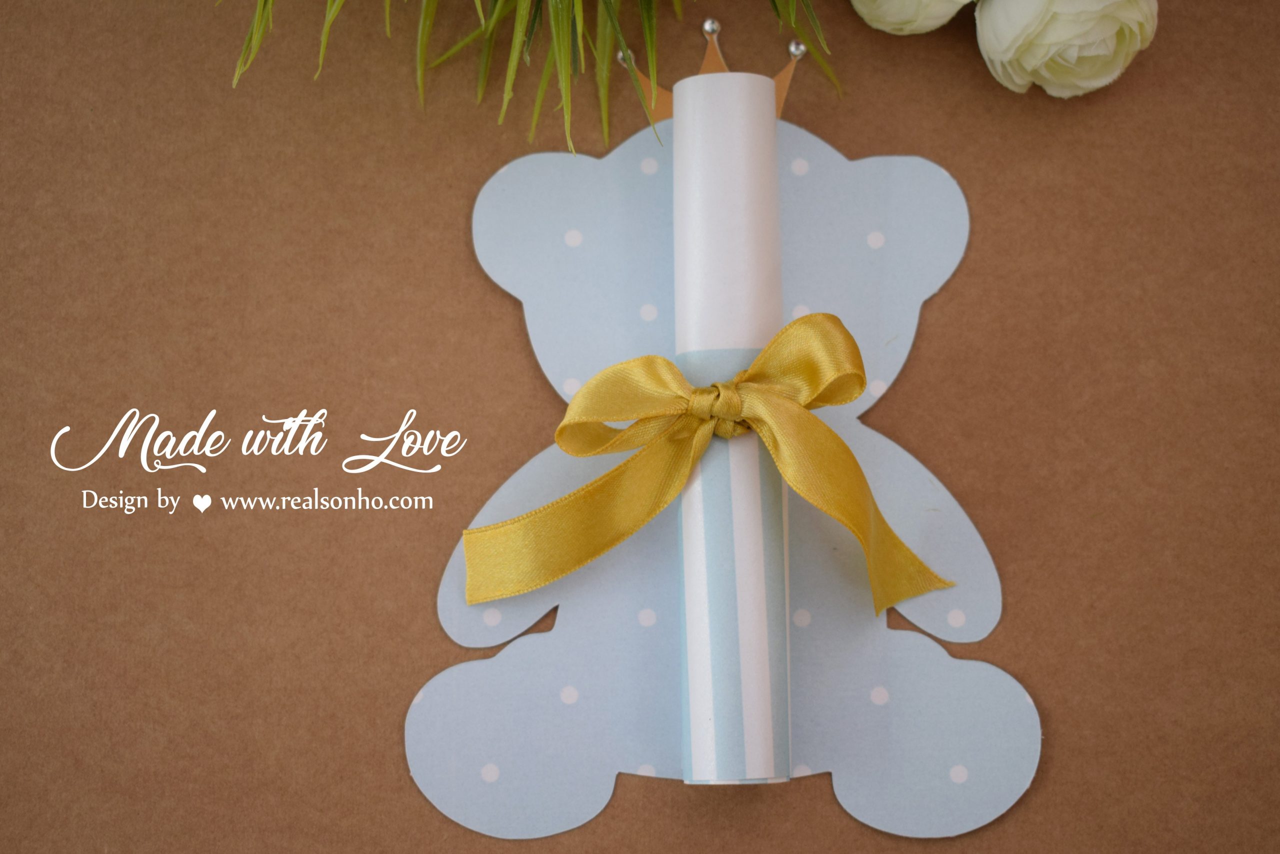 Convite de Batizado (menino) BT-C017