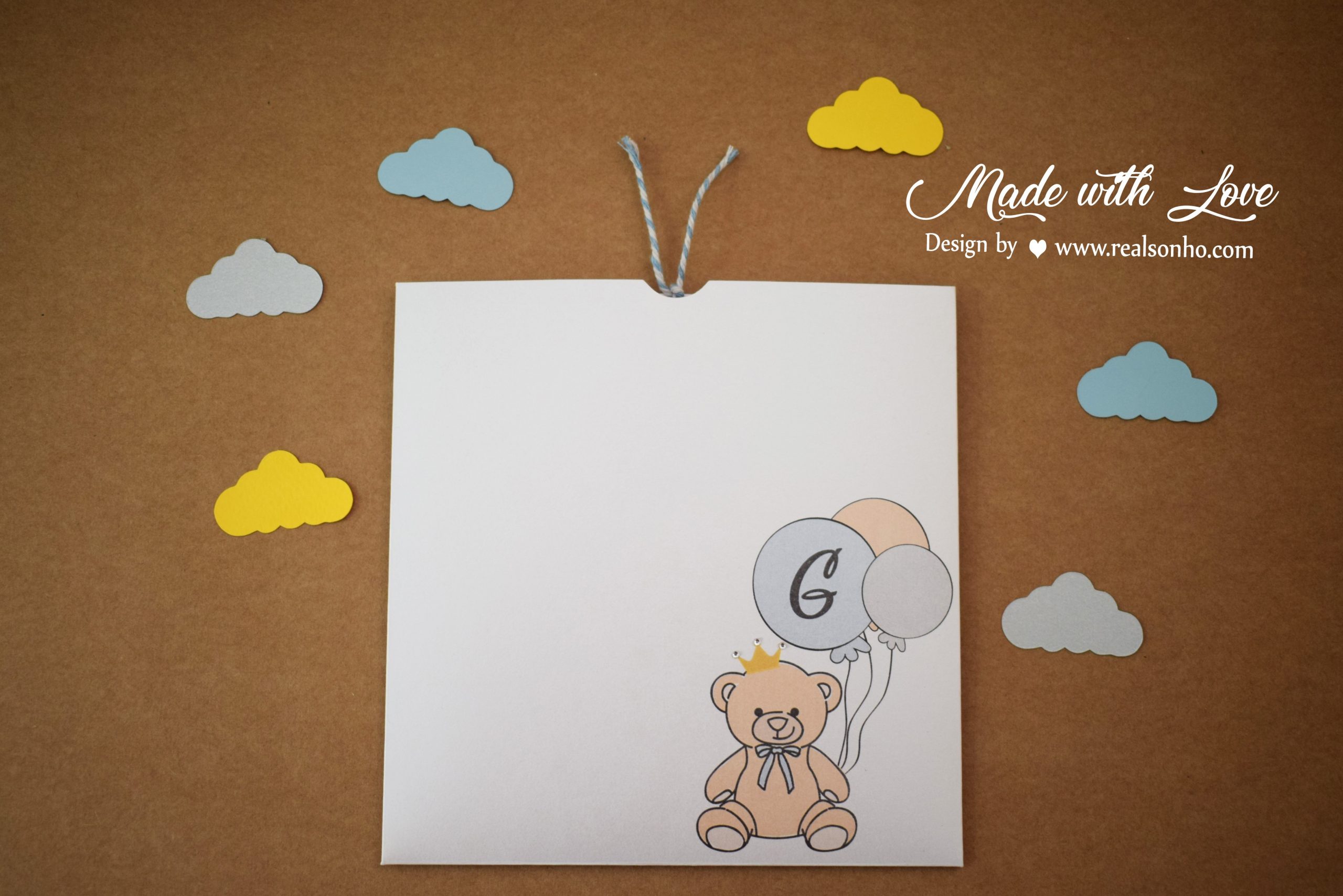 Convite de Batizado (menino) BT-C026