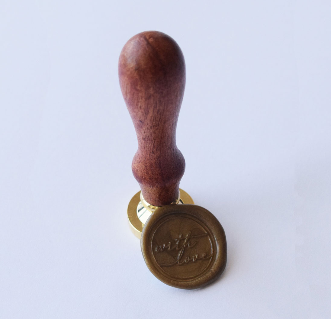 Sinete personalizado | With Love (25mm)