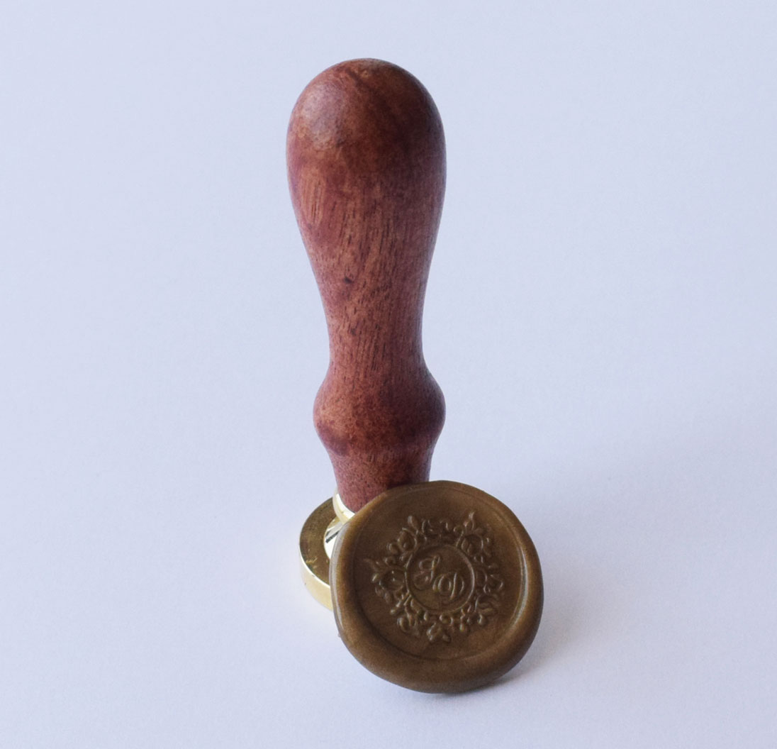 Sinete personalizado com monograma I 25mm