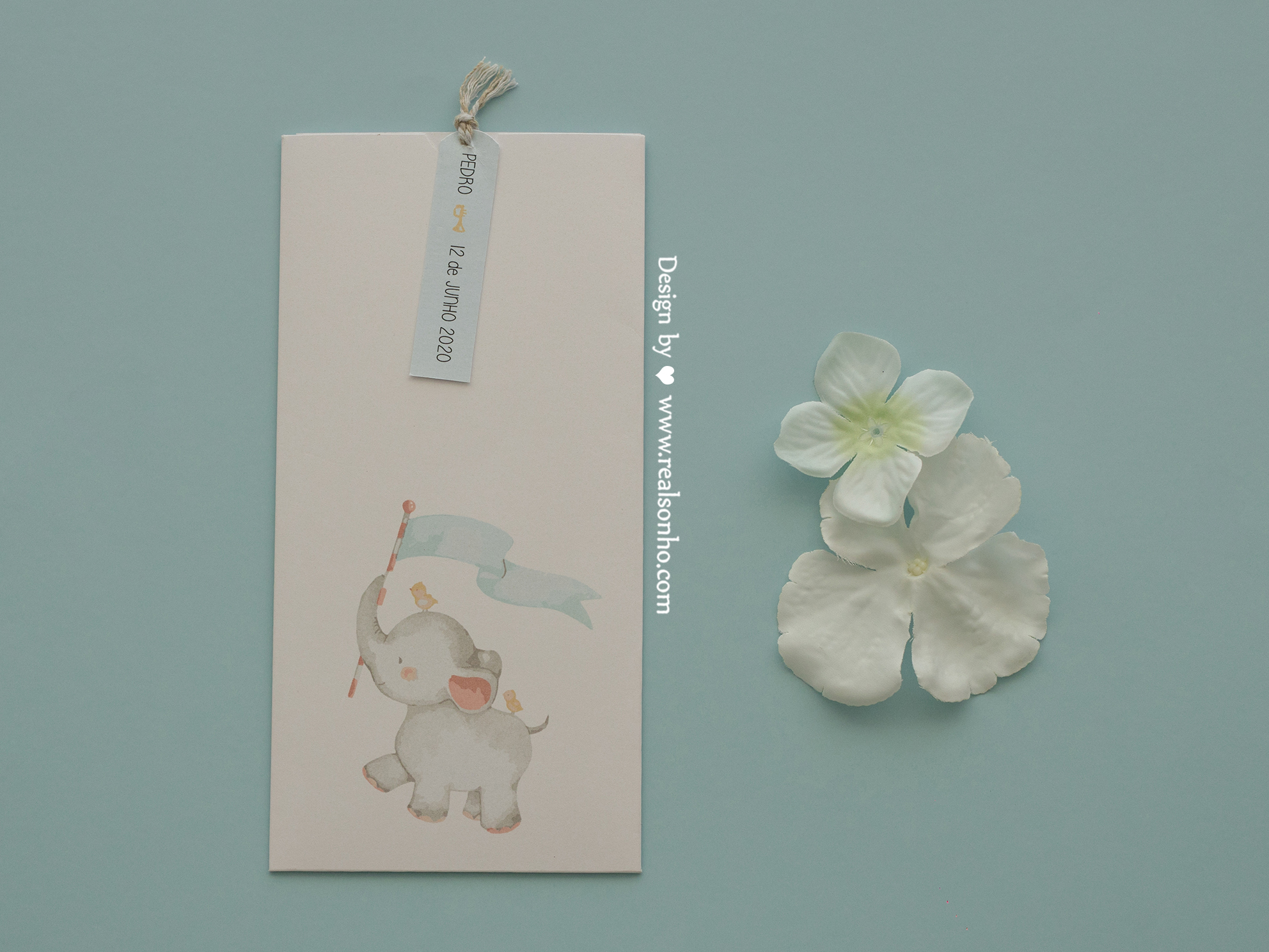 Convite de Batizado Banda dos Animais | BT-C042 (menino)