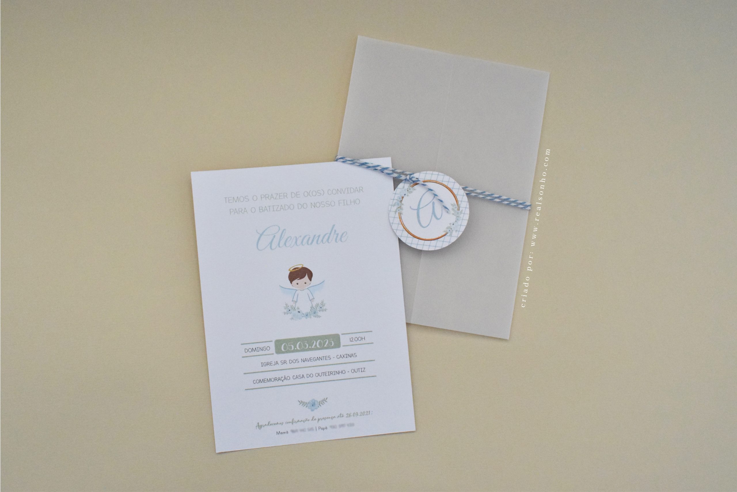 Convite de Batizado | BT-C015