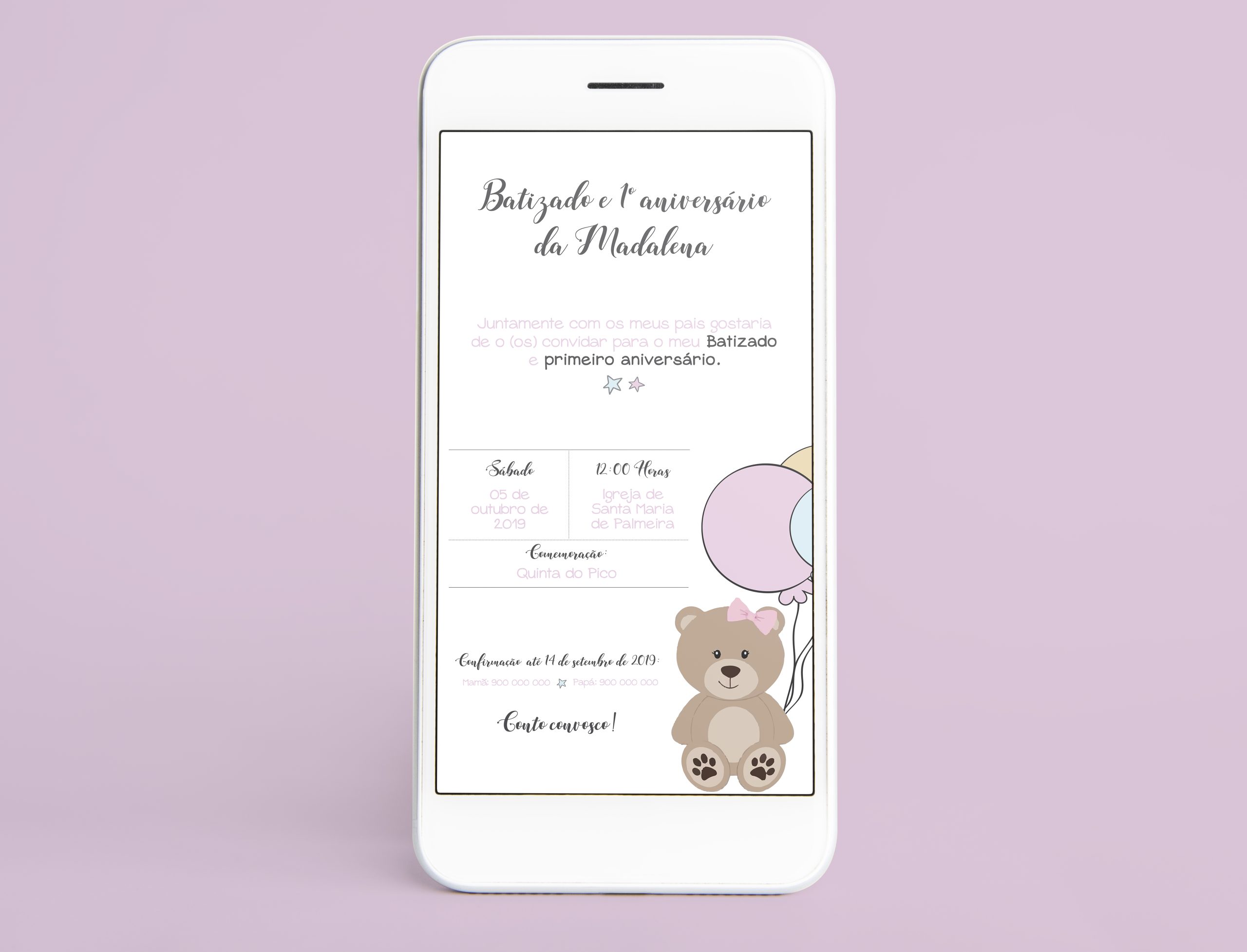 Convite Digital Batizado | BT-CD075