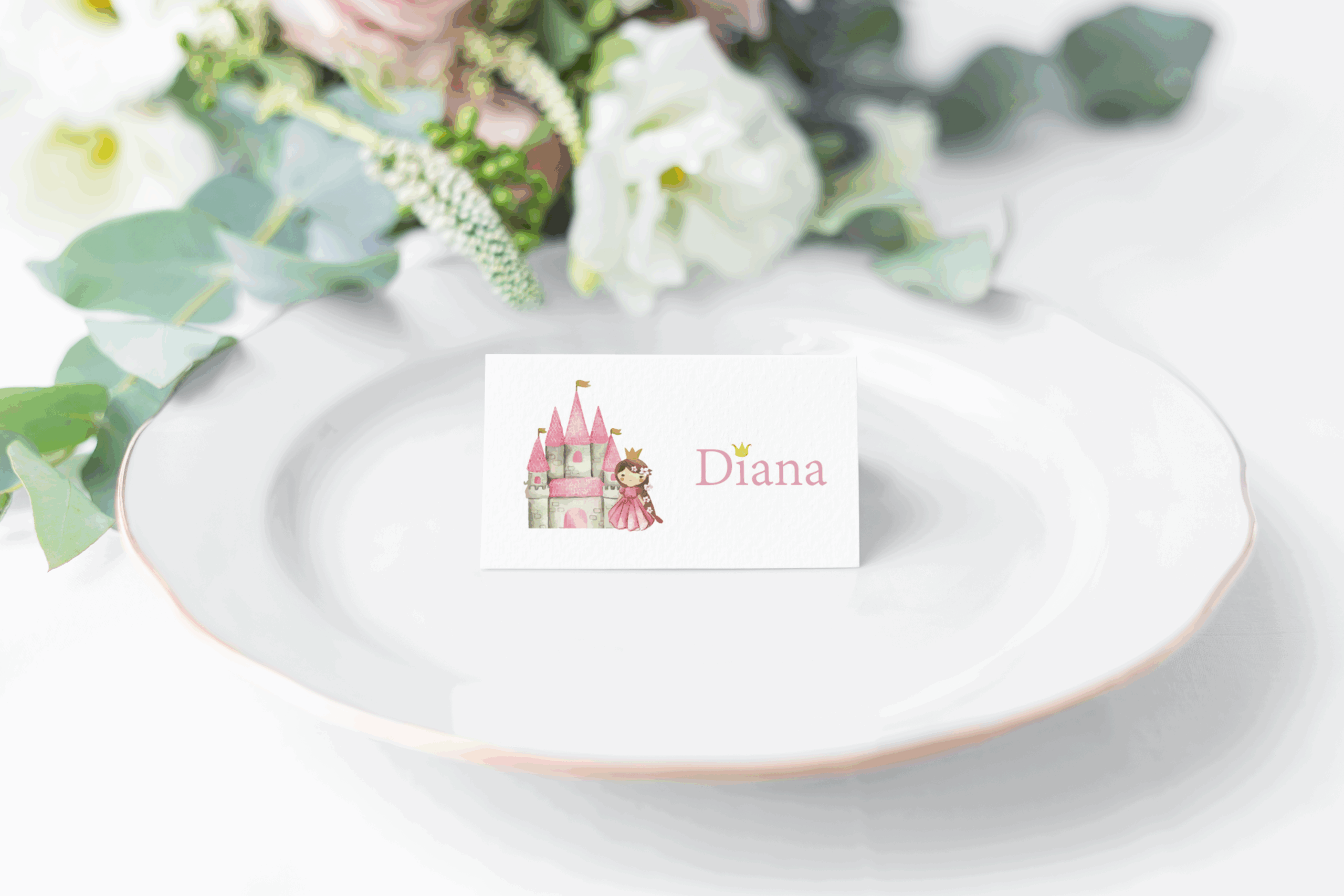 Ident. de convidados individual I Princesa no Castelo |  BT-ICI052