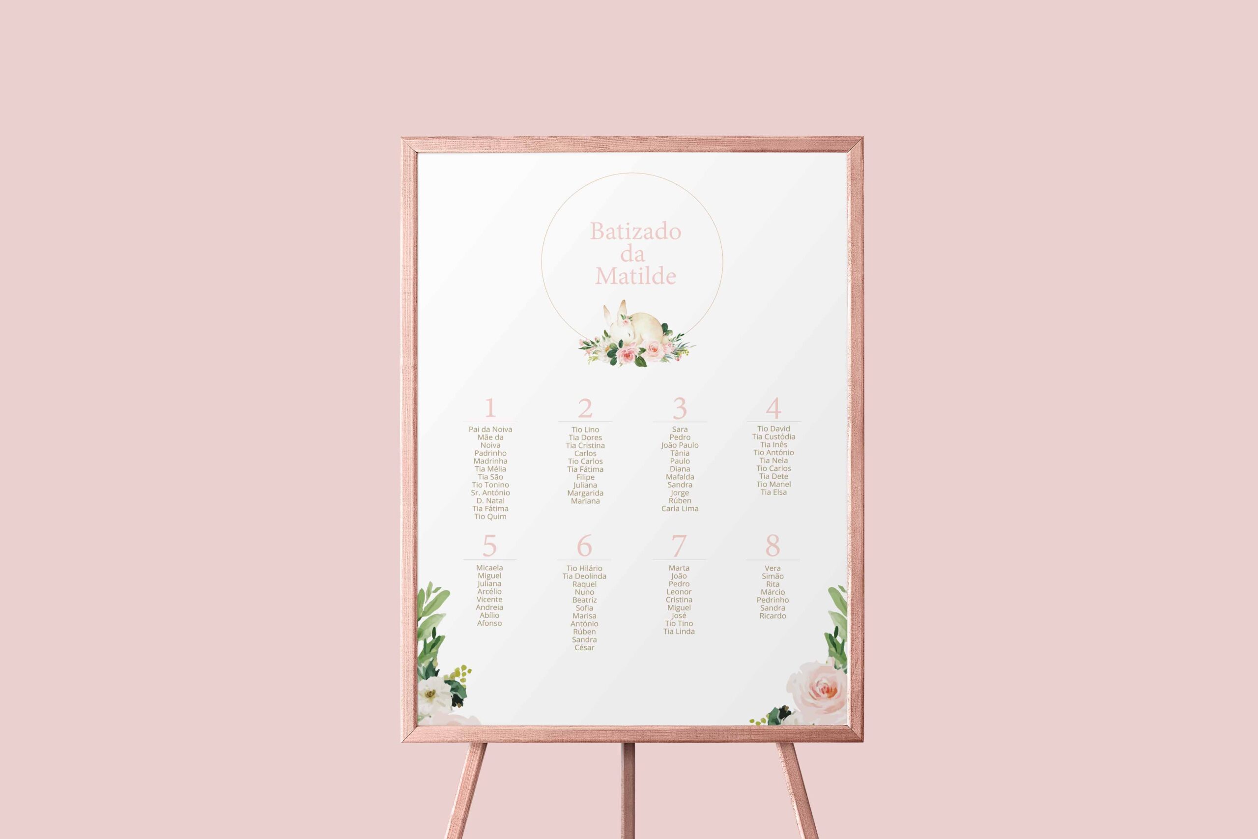 Poster | Coelhinha com flores I BT-ICP043