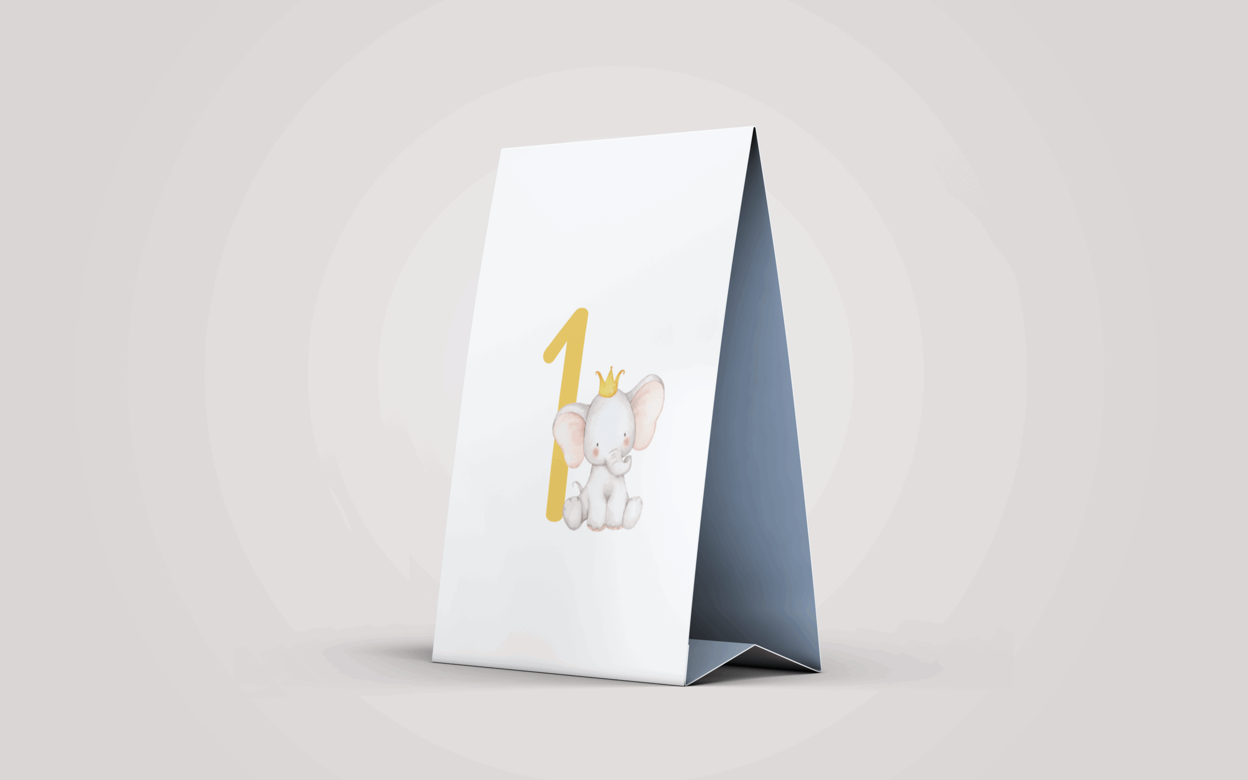 Ident. de mesa | Elefante Príncipe | BT-IMT081