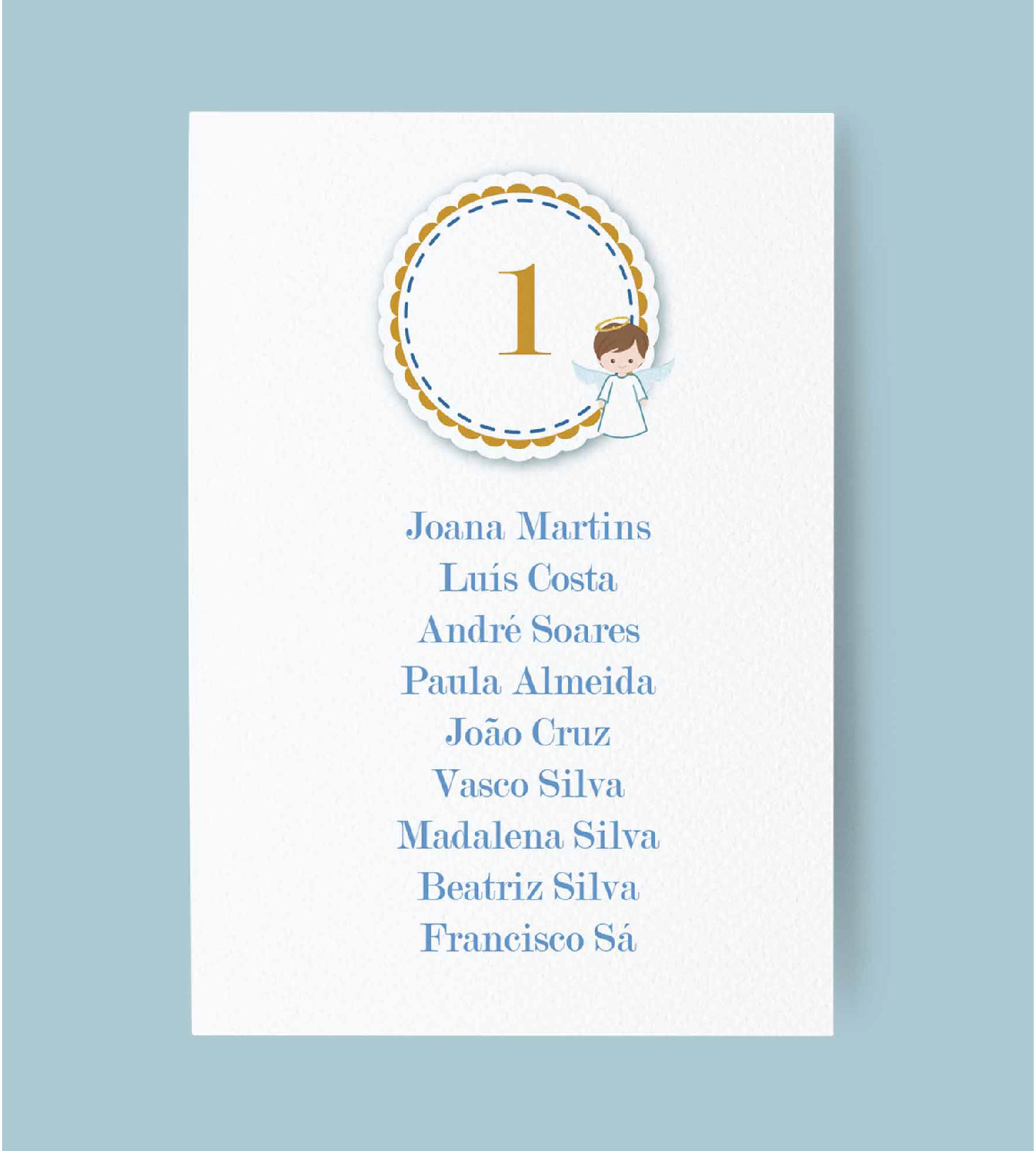 Ident. de convidados | Anjo Menino | BT-IC032