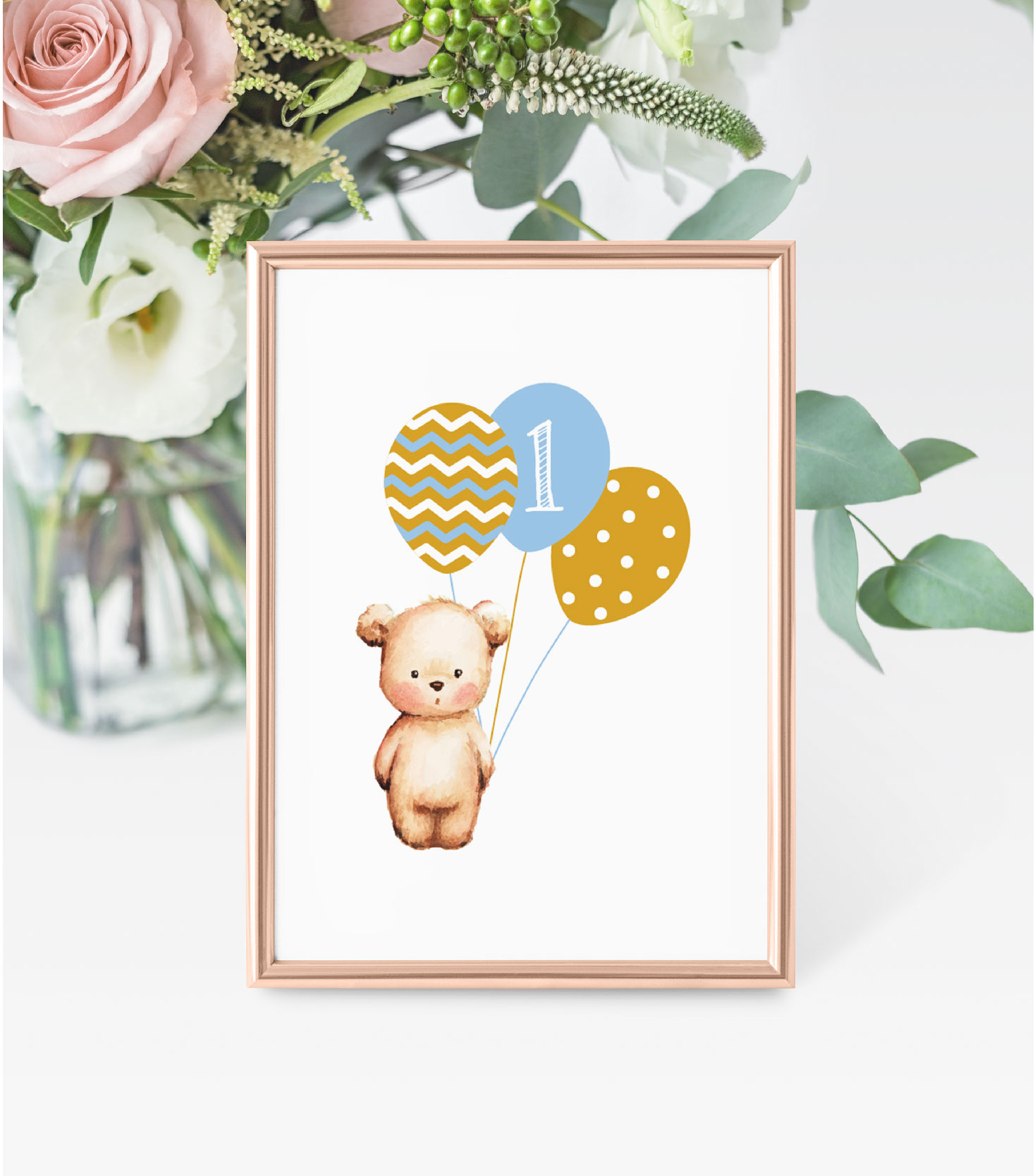 Ident. de mesa I Pequeno Ursinho  I BT-IMM077