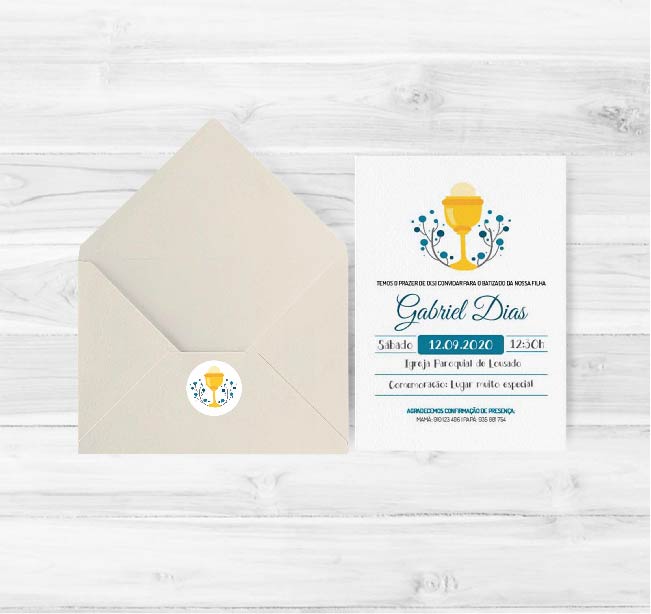 Convite de Comunhão Cálice | CM-C014