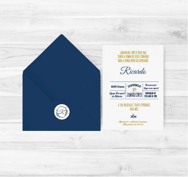 Convite de Comunhão Inicial | CM-C025