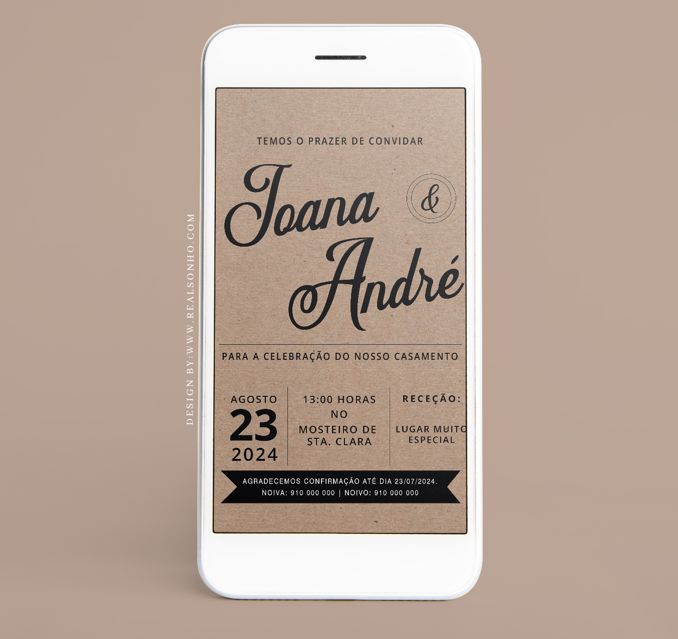 Convite Digital Casamento | CS-CD005