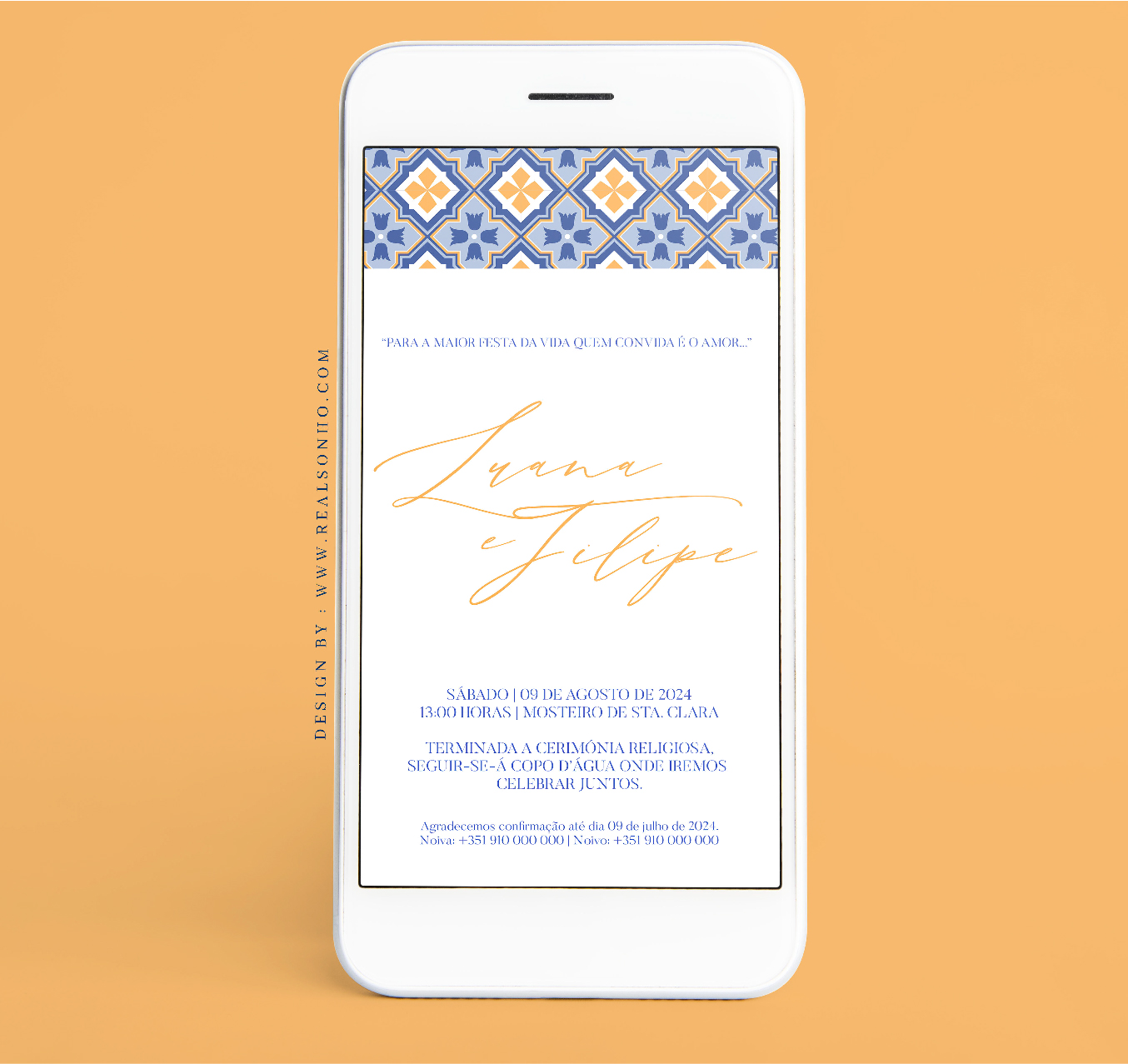 Convite Digital Casamento | CS-CD001