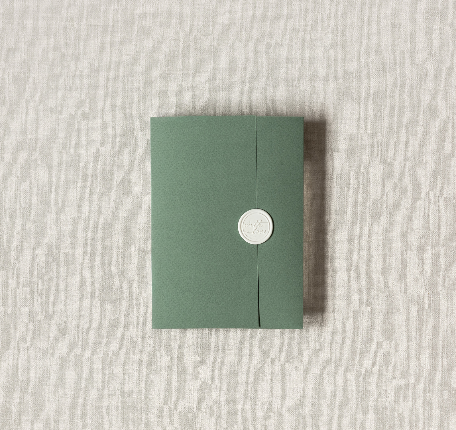 Convite de Casamento Verde Doce | CS-VD-POCKH801L