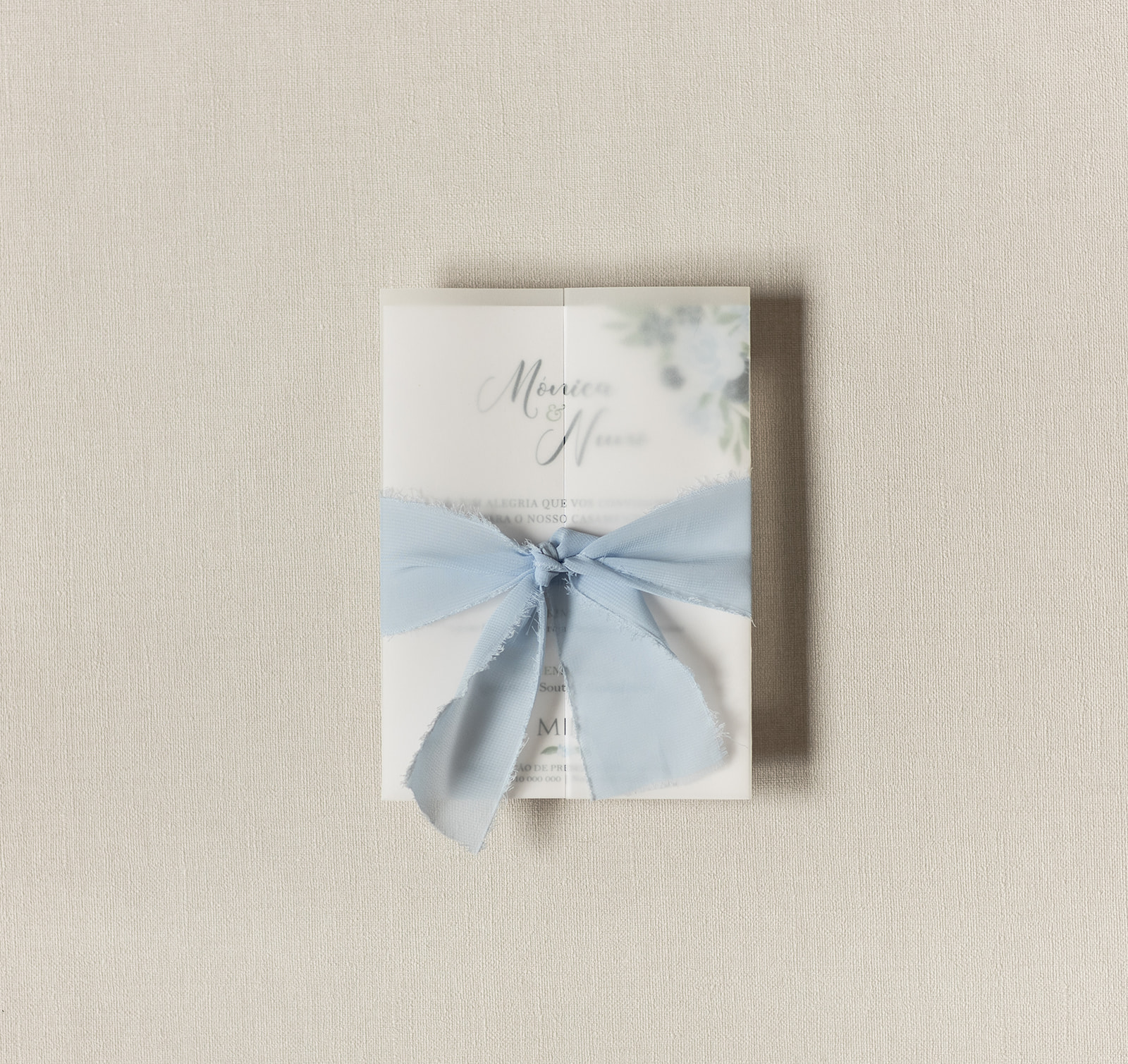 Convite de Casamento Verde Doce | CS-VD-JTI100F