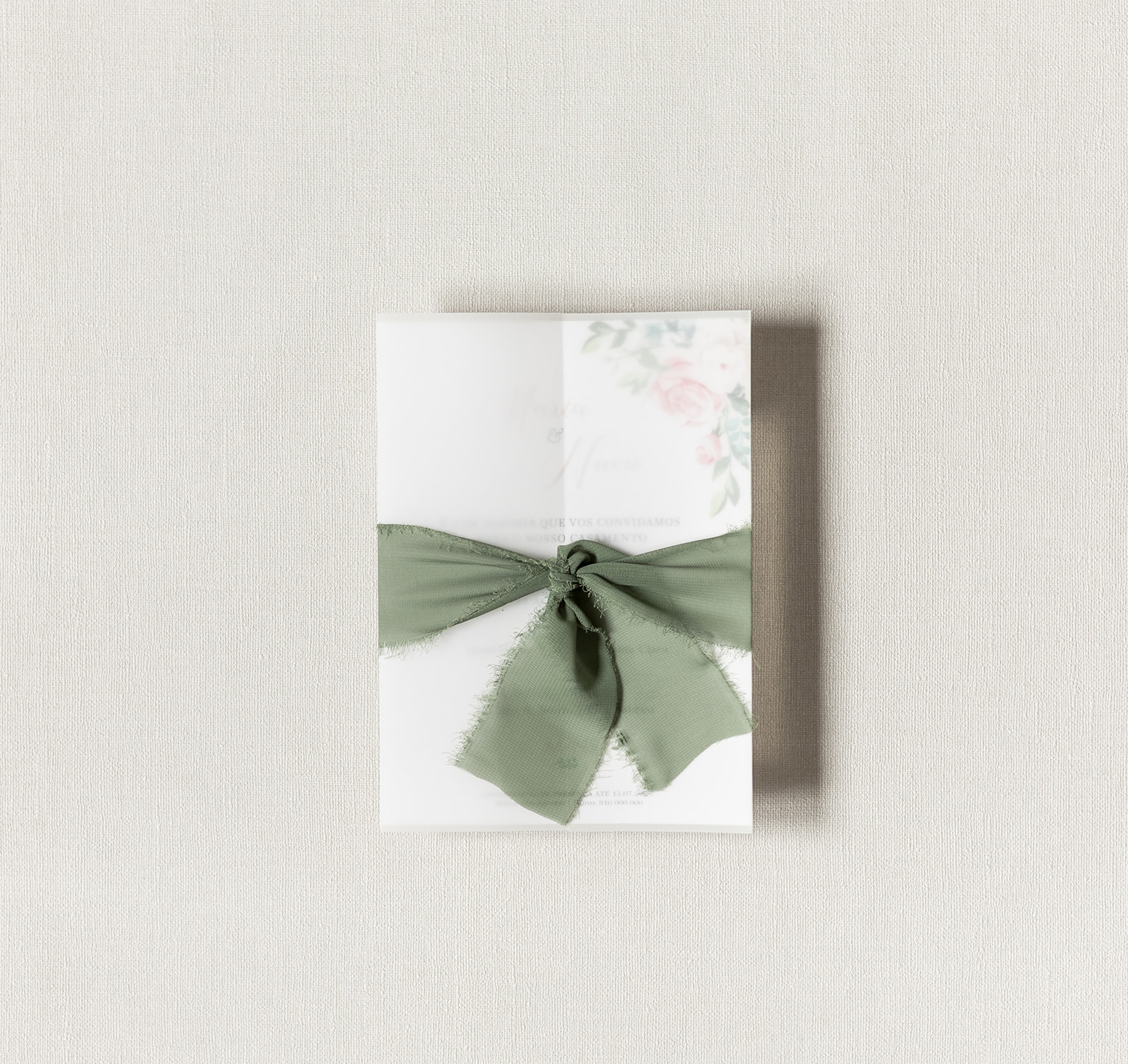 Convite de Casamento Doce Rosa | CS-DR-JT102F